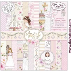 Kit de Scrapbooking Amor y Fe Niña Dayka 30x30cm