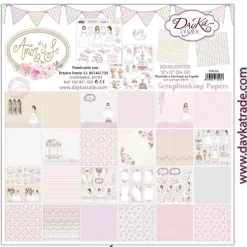 Kit de Scrapbooking Amor y Fe Niña Dayka 30x30cm