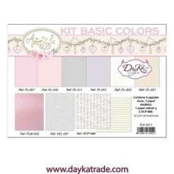 Kit de Scrapbooking Básicos Amor y Fe Niña Dayka 30x30cm