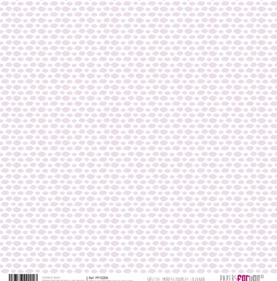Kit de scrapbooking Básicos Lavanda PapersForYou 30x30cm