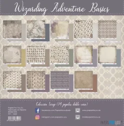 Kit de scrapbooking Básicos Wizarding Adventure II PapersForYou 30x30cm