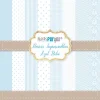 Kit de Scrapbooking Básicos Imprescindibles Azul Bebé PapersForYou 30x30cm
