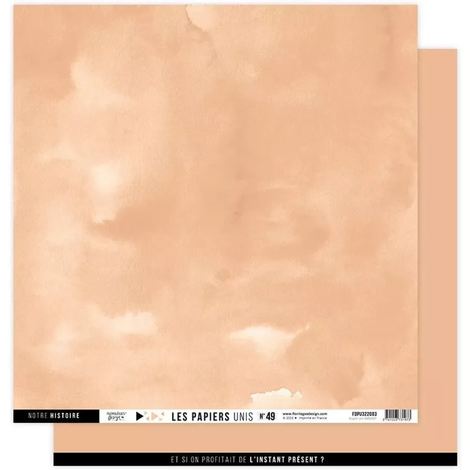 Kit de Scrapbooking Colores Lisos Enchantement Florilèges Design 30x30cm