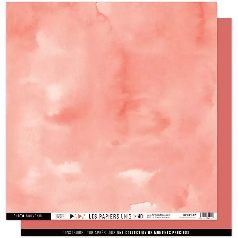 Kit de Scrapbooking Colores Lisos Enchantement Florilèges Design 30x30cm