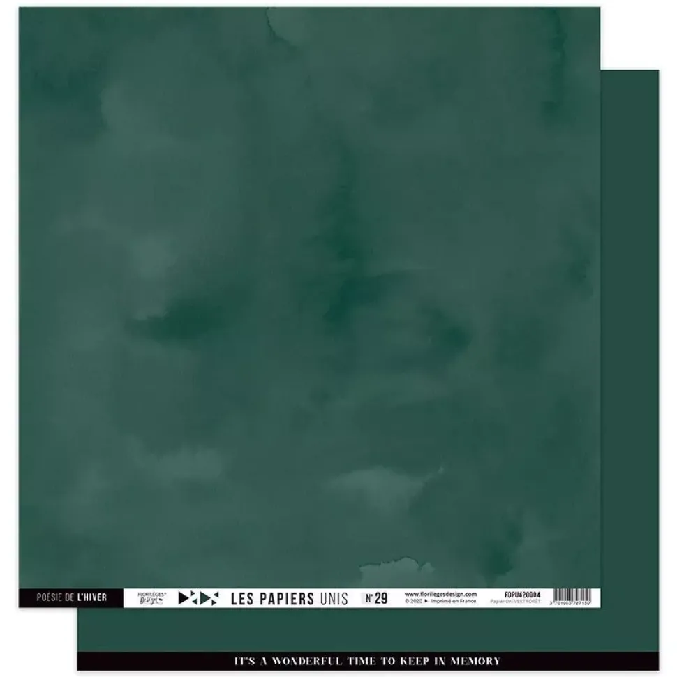 Kit de Scrapbooking Colores Lisos Enchantement Florilèges Design 30x30cm