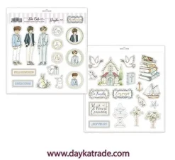 Kit de Scrapbooking Comunión Niño Bendiciones Dayka 30x30cm