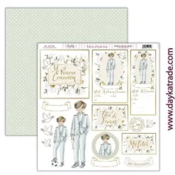 Kit de Scrapbooking Comunión Niño Bendiciones Dayka 30x30cm