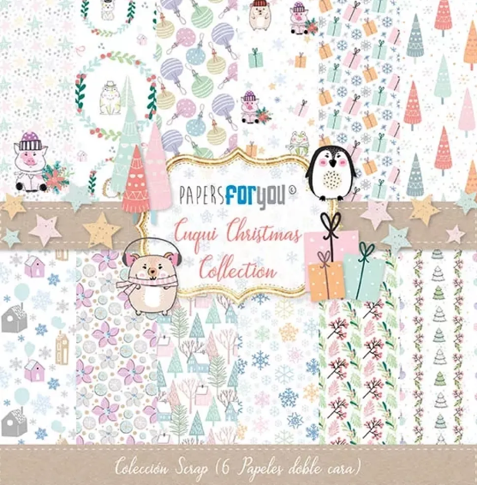 Kit de scrapbooking Cuqui Christmas PapersForYou 30x30cm