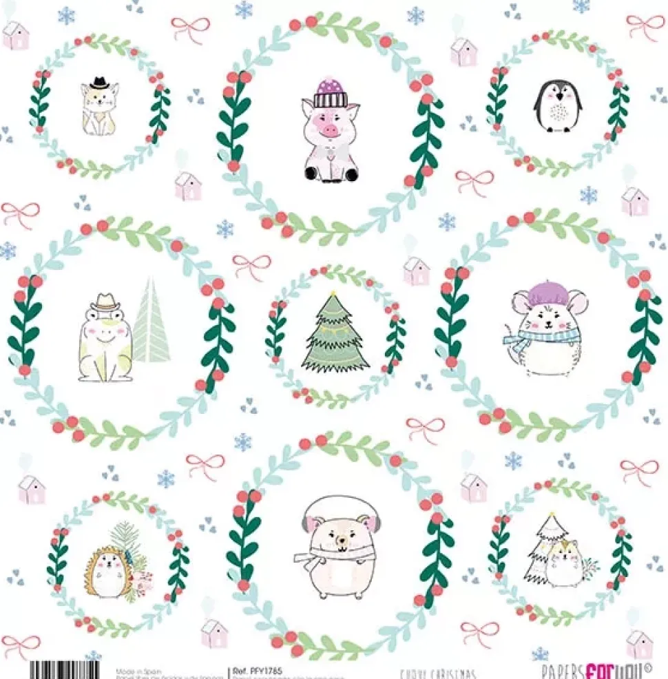 Kit de scrapbooking Cuqui Christmas PapersForYou 30x30cm