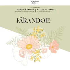 Kit de scrapbooking Farandole Florilèges Design 30x30cm