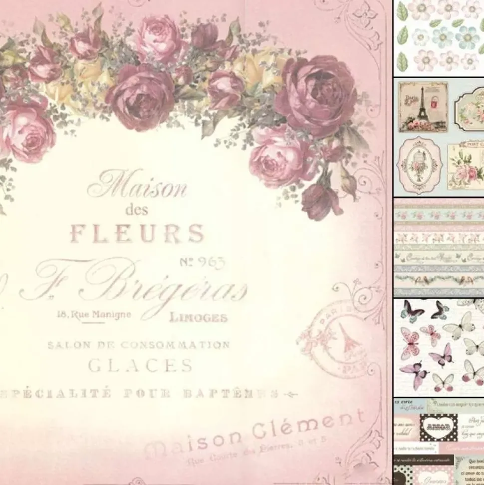 Kit de Scrapbooking Flores Dayka 30x30cm