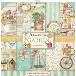 Kit de Scrapbooking Garden Stamperia 30x30cm