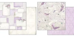 Kit de Scrapbooking Lilac Flowers Stamperia 30x30cm