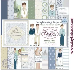 Kit de Scrapbooking Mi Primera Comunión Niño Dayka 2021 20x20cm