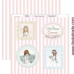 Kit de scrapbooking Mi primera comunión niña Dayka 30x30cm
