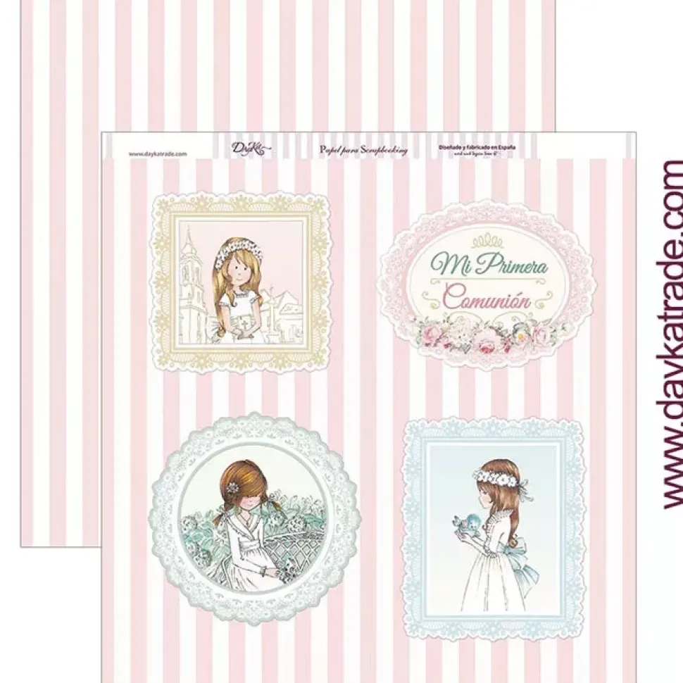 Kit de scrapbooking Mi primera comunión niña Dayka 30x30cm