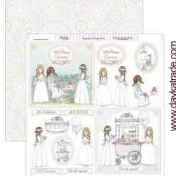Kit de scrapbooking Mi primera comunión niña Dayka 30x30cm