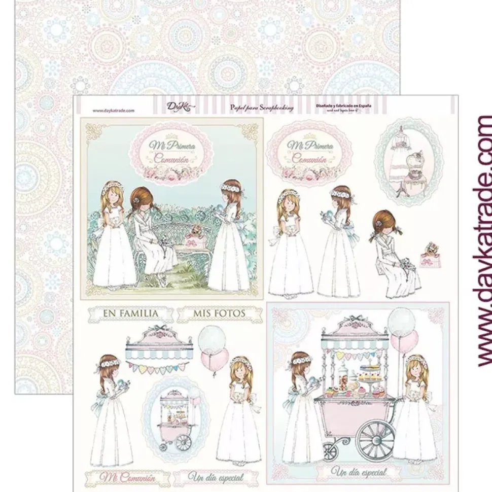 Kit de scrapbooking Mi primera comunión niña Dayka 30x30cm