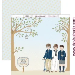 Kit de scrapbooking Mi primera comunión niño 2019 Dayka 30x30cm