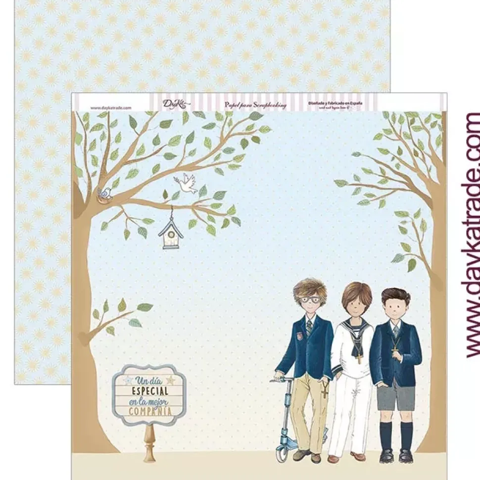 Kit de scrapbooking Mi primera comunión niño 2019 Dayka 30x30cm