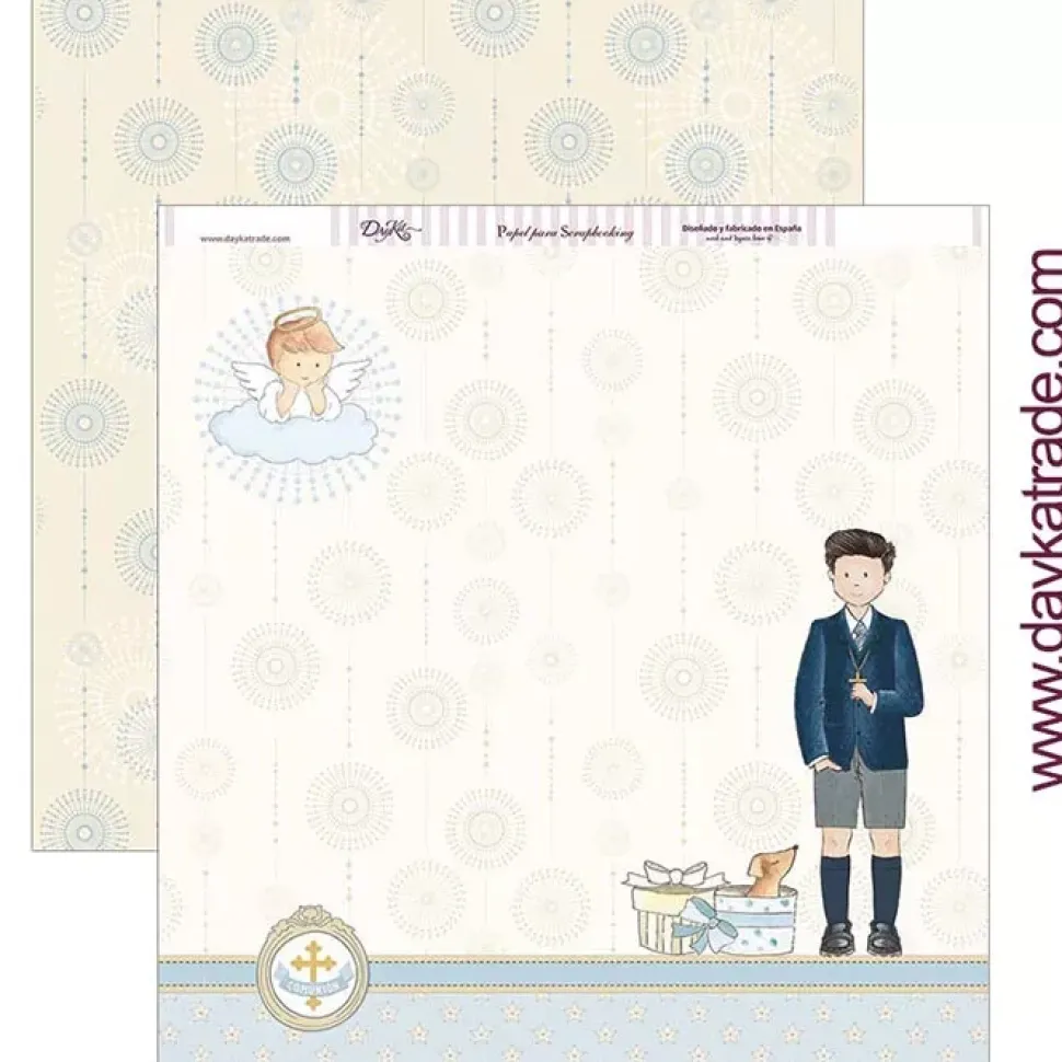 Kit de scrapbooking Mi primera comunión niño 2019 Dayka 30x30cm