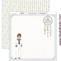 Kit de scrapbooking Mi primera comunión niño 2019 Dayka 30x30cm