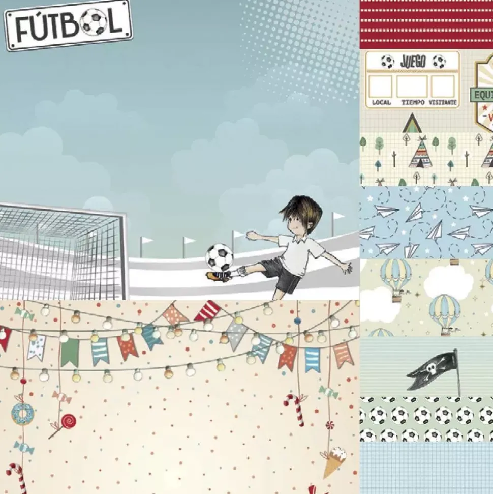 Kit de Scrapbooking Momentos inolvidables para niños Dayka 30x30cm