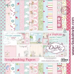 Kit de Scrapbooking Momentos inolvidables para niñas Dayka 30x30cm