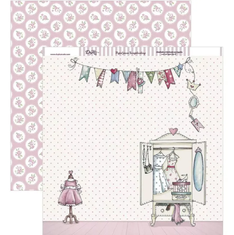 Kit de Scrapbooking Momentos inolvidables para niñas Dayka 30x30cm
