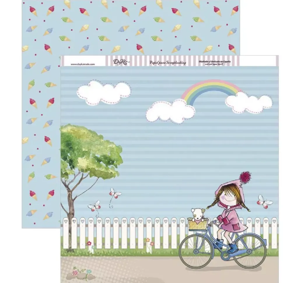 Kit de Scrapbooking Momentos inolvidables para niñas Dayka 30x30cm