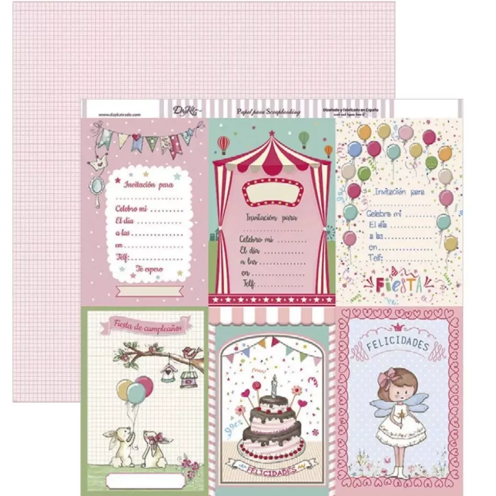 Kit de Scrapbooking Momentos inolvidables para niñas Dayka 30x30cm