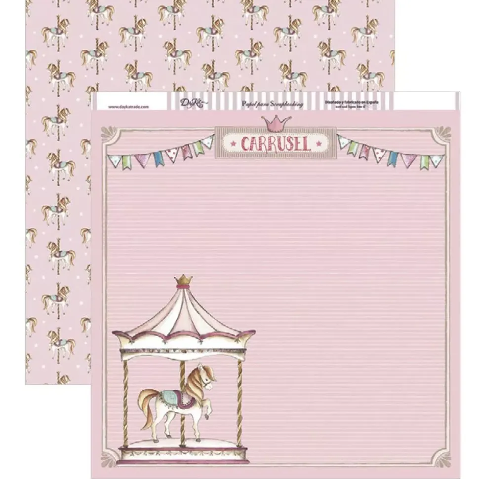 Kit de Scrapbooking Momentos inolvidables para niñas Dayka 30x30cm