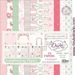 Kit de scrapbooking Niña de comunión 2018 Dayka 30x30cm