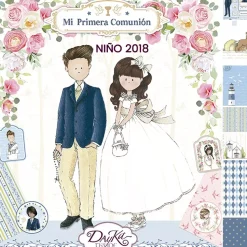 Kit de scrapbooking Niño de comunión 2018 Dayka 30x30cm