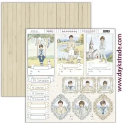 Kit de Scrapbooking Niño En Comunión con la Naturaleza 30x30cm