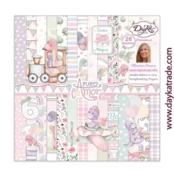 Kit de Scrapbooking Puro Amor Rosas Dayka 20x20cm