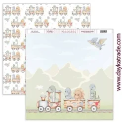 Kit de Scrapbooking Puro Amor Azules Dayka 30x30cm