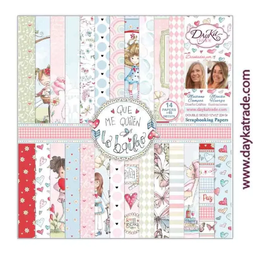 Kit de scrapbooking Que me quiten lo bailao Dayka 30x30cm