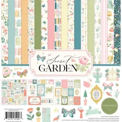 Kit de scrapbooking Secret Garden Carta Bella 30x30cm