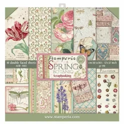 Kit de Scrapbooking Spring Botanic Stamperia 30x30cm