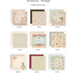 Kit de Scrapbooking Vintage Dayka 30x30cm