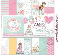 Kit de Scrapbooking Voy a Ser Mamá Dayka 20x20cm