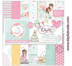 Kit de scrapbooking Voy a ser mamá Dayka 30x30cm