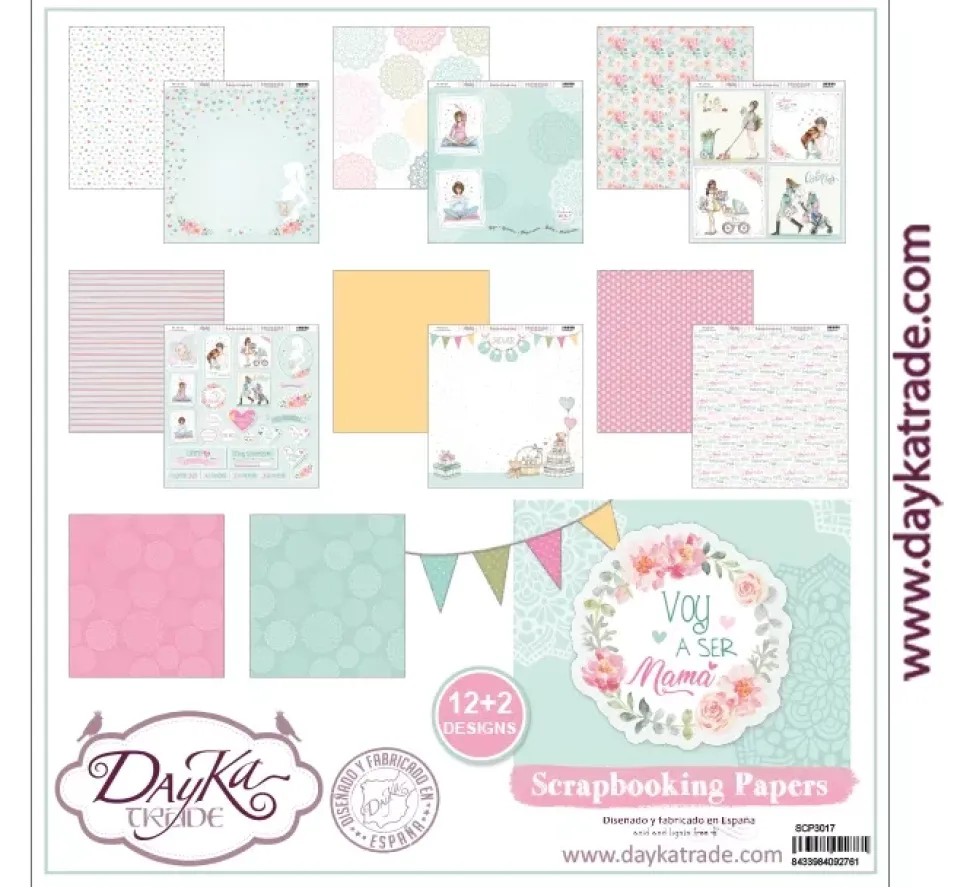 Kit de scrapbooking Voy a ser mamá Dayka 30x30cm