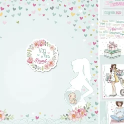 Kit de scrapbooking Voy a ser mamá Dayka 30x30cm