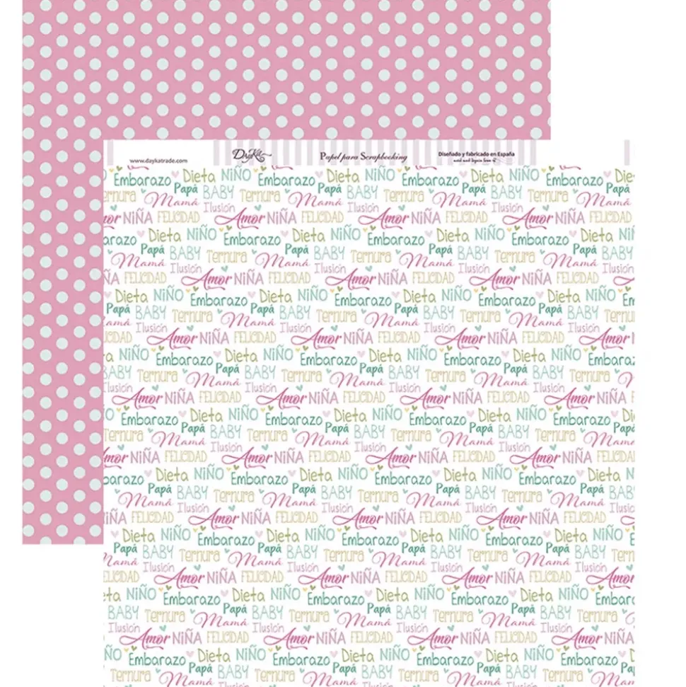 Kit de scrapbooking Voy a ser mamá Dayka 30x30cm