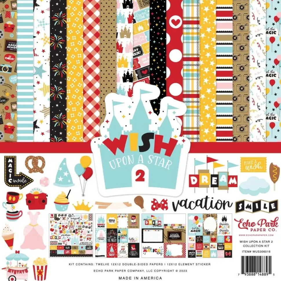Kit de scrapbooking Wish Upon A Star 2 Echo Park 30x30cm
