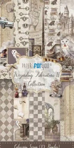 Kit de scrapbooking Wizarding Adventure II PapersForYou 15x30cm