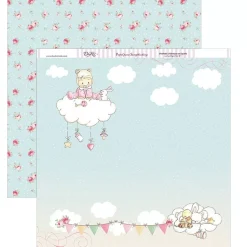 Kit de scrapbooking Y ... por fin llegaste tú, Mi niña Dayka 30x30cm