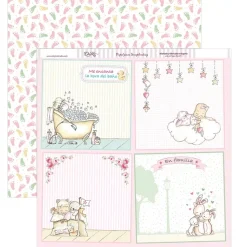 Kit de scrapbooking Y ... por fin llegaste tú, Mi niña Dayka 30x30cm